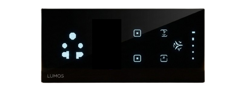4 Switch 1 Fan with Socket