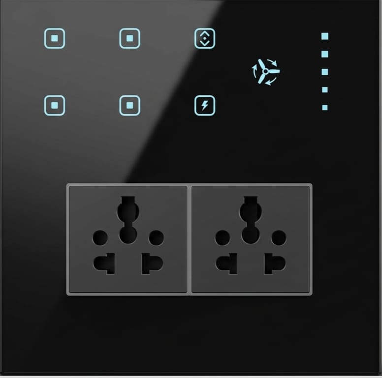 6 Switch, 1 Fan, 2 Socket
